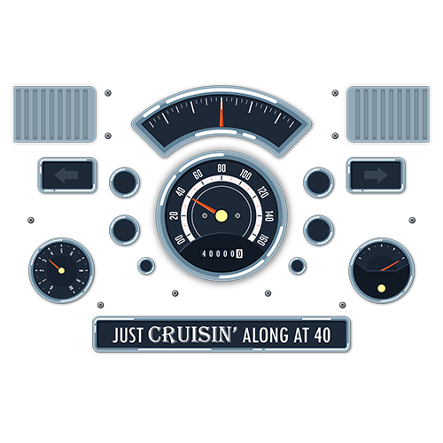 Vintage Birthday Age 40